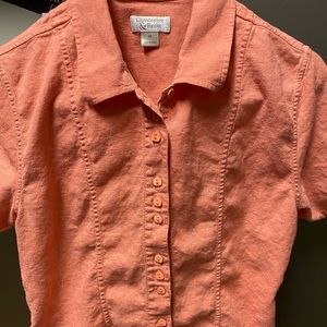 Women’s Vintage orange blouse size Medium